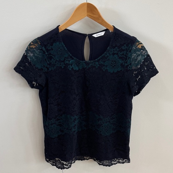 Reitmans Tops - Reitmans Midnight Blue Lace Top